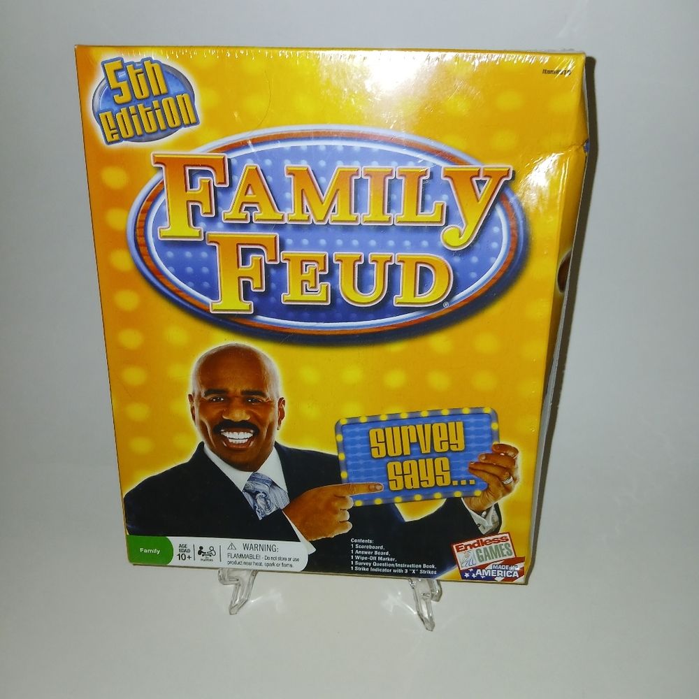 Family Feud 5th Edition Board Game 2013  Survey Says Endless Games Sealed NIB